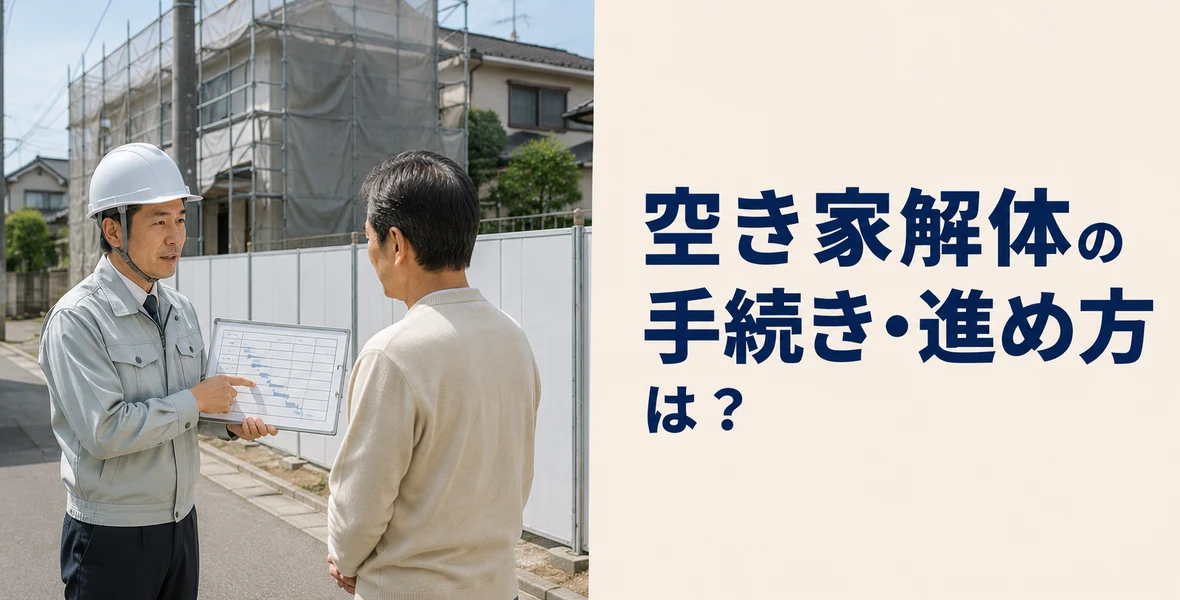 解体の手続き・進め方