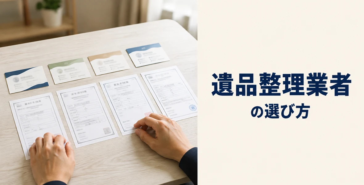 遺品整理業者の選び方
